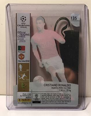 PANINI RONALDO UEFA CHAMPIONS LEAGUE TRADING CARD ULTRA 2008 LOOK
