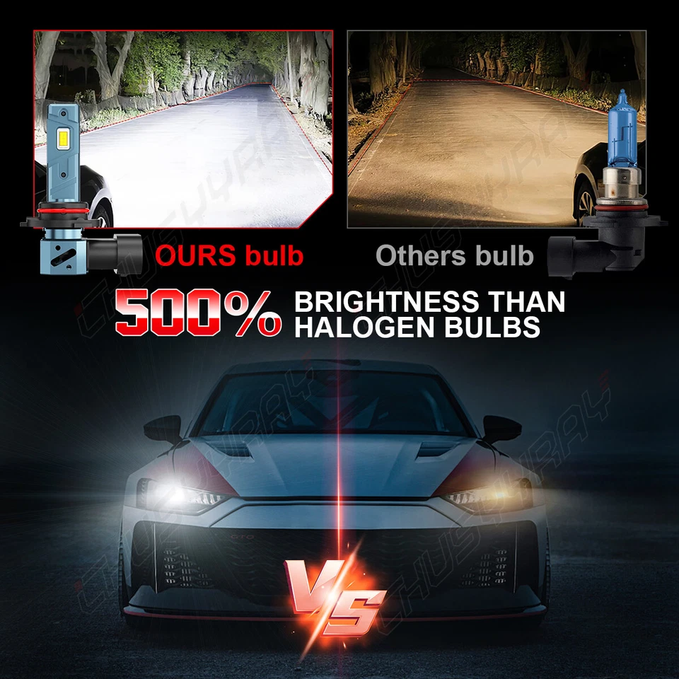 Para BMW 840Ci 1994-1997 4X 9005+9006 Faros LED Delanteros Luz Alta Baja Foto 4 de 4