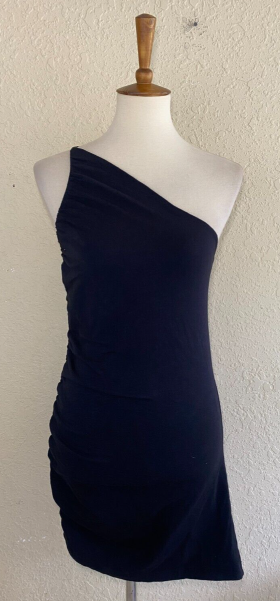 sundry ruched mini dress New Sundry Ruched Knit Sleeveless Racerback Flower Print Blouson Mini Dress L