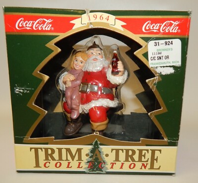 Trim A Tree Coca Cola Nostalgic 1964 Santa Claus Coke Christmas