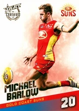 2017 Gold Coast Suns AFL Select Certified Card - Michael Barlow