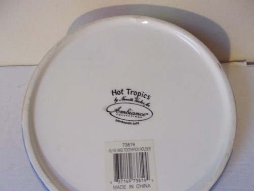 Soporte para palillos de dientes y oliva Hot Tropics Ambiance Collections de Nanette Vacher - Imagen 5 de 7