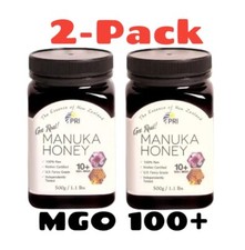 MANUKA HONEY 2 PACK NEW ZEALAND PRI 10 MGO 100 17.6oz ea