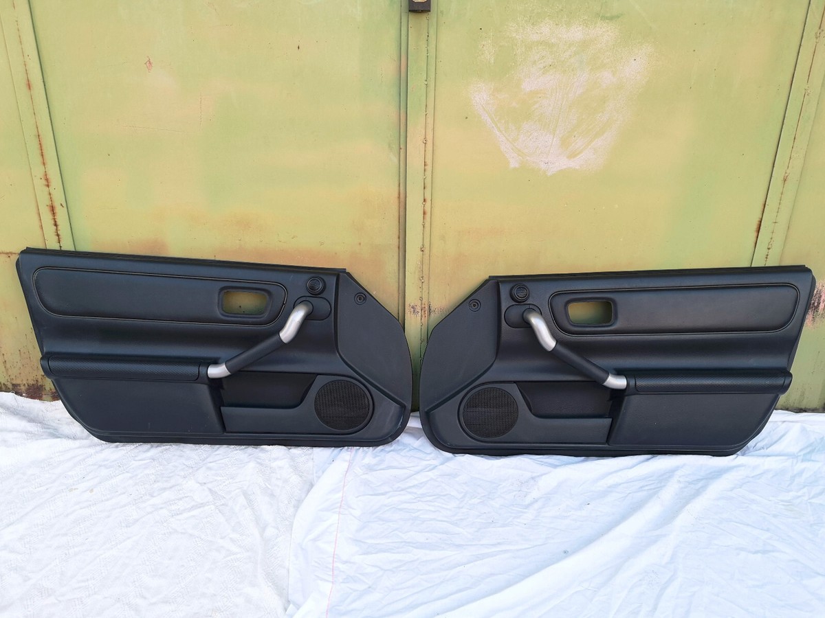 Toyota MR2 Spyder MR-S Door Panels Black Leather Trim Pair LH RH