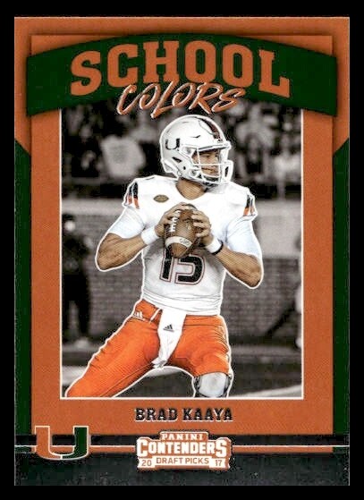 Brad Kaaya Panini Contenders Draft Picks School Colors #6 Base