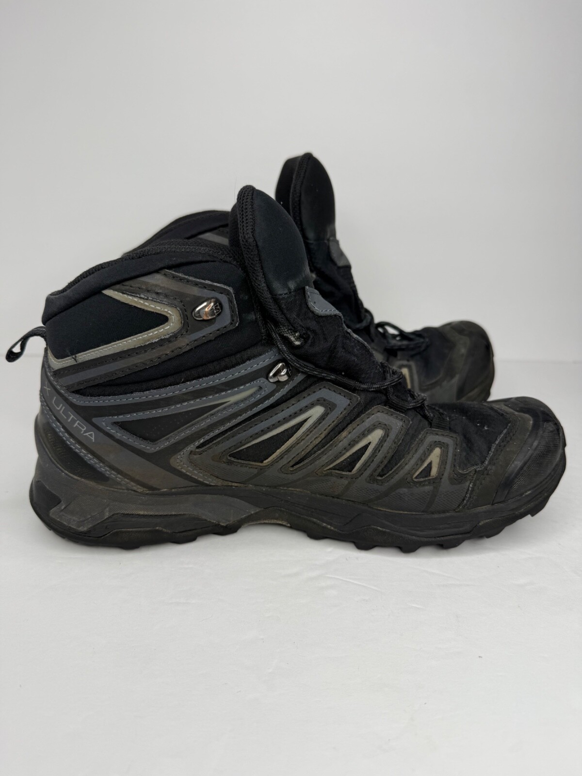 Salomon X Ultra W 3 Mid GTX Escursionismo Uomo Taglia 12 Nero Grigio Gore Tex Impermeabile