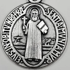 24 Inch St. Benedict Medal Beaded Necklace for Men, Women, Children.