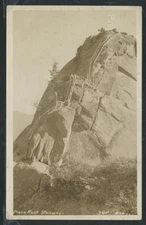CA Sequoia National Park RPPC 1920's MORO ROCK STAIRWAY No.725