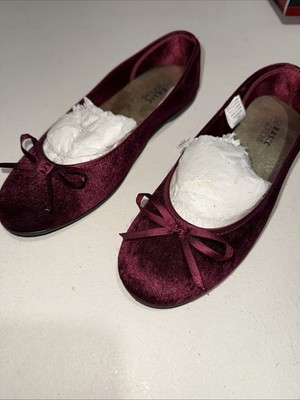 basic editions ballet slip on flats  holiday shoes 9 Purple