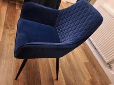 Navy Velvet Dinning Chairs