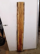J115 Pig Nut Hickory Live Edge Slab Epoxy Project Curly 56 3/4x8x1