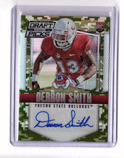 Derron Smith RC 2015 Panini Prizm Draft Picks Camo Prizm Auto SP 62/99