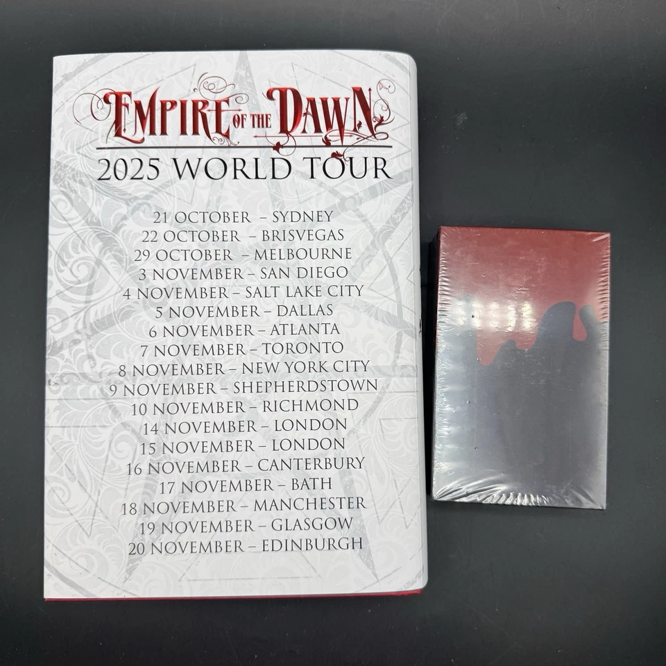 Signed Empire Of The Dawn Jay Kristoff HC Tour Edition Dust Cover W/ Tarot Cards - Image 4 of 4