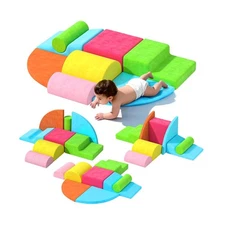 8 Piece Toddler Climbing Blocks，Soft Play Climbing Toys Indoor for ... Fa