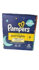 Pampers Overnight Diapers 42 Count Size 6 Swaddlers Disposable Baby Diapers