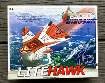 LITEHAWK JR. CATAPULT WINGSUIT LAUNCHED GLIDER FLIGHTS TO 75 FT # 285 - 12007 FS