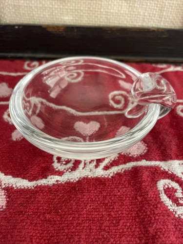Vintage Steuben Crystal Glass Ashtray