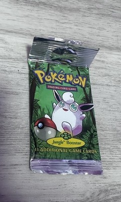 Pokémon 1999 Jungle Unlimited Booster EMPTY Pack Wigglytuff | Wrapper Only