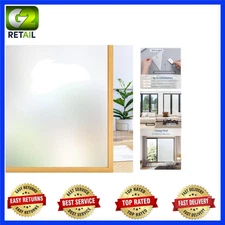 Elegant Static Cling Window Film - Removable Frosted Glass Decor, 17.5 x 78.7