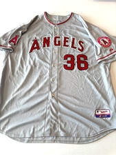 MLB USED Los Angeles Anaheim California Angels Jered Weaver Jersey 60 Majestic