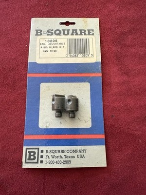 B-Square #10205 Standard Adjustable Ring Riser Kit 6mm Rise (2) New !!!