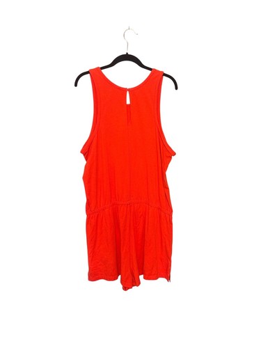 Antiguo Mameluco Azul Marino Para Mujer XL Sin Mangas Rojo Bolsillos Cintura Elástica Informal Cómodo - Imagen 2 de 8