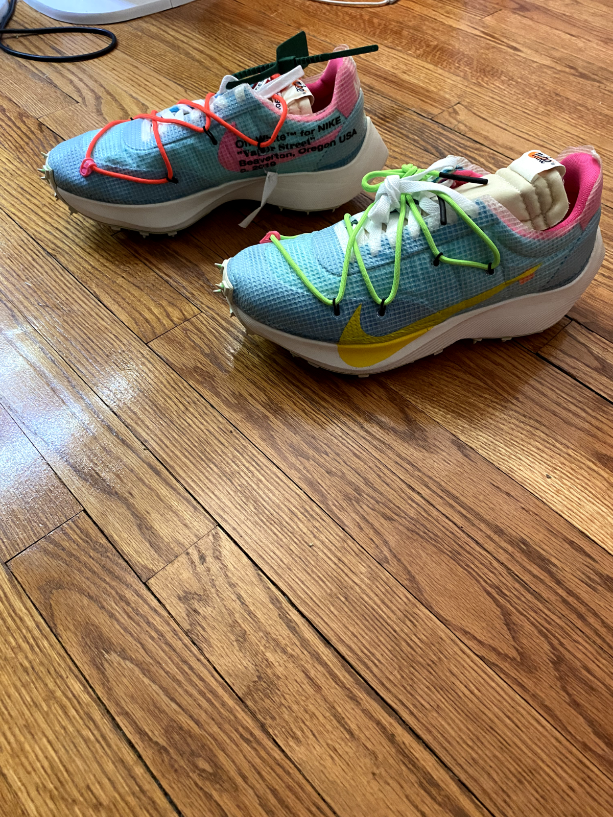 OFF WHITE X NIKE Taglia 10 5 Uomo 12 Donna Nike Off White x Vapor Street Polarizzate Blu W