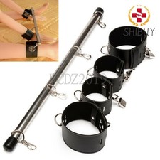 Handcuffs Lockable Bondage slave Spreader Bar Wrist Ankle Cuffs Restraint Set SM