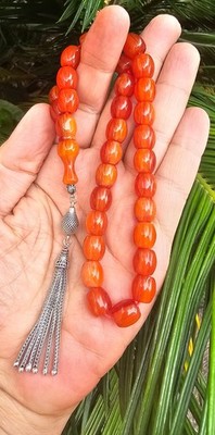 Amber Bakelite Tasbih سبحة | Prayer Beads | Misbaha Subha Tasbeeh Worry Beads