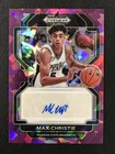 2022 Panini Prizm Draft Picks #DP-MCH Max Christie Spartans Purple Ice AUTO /99