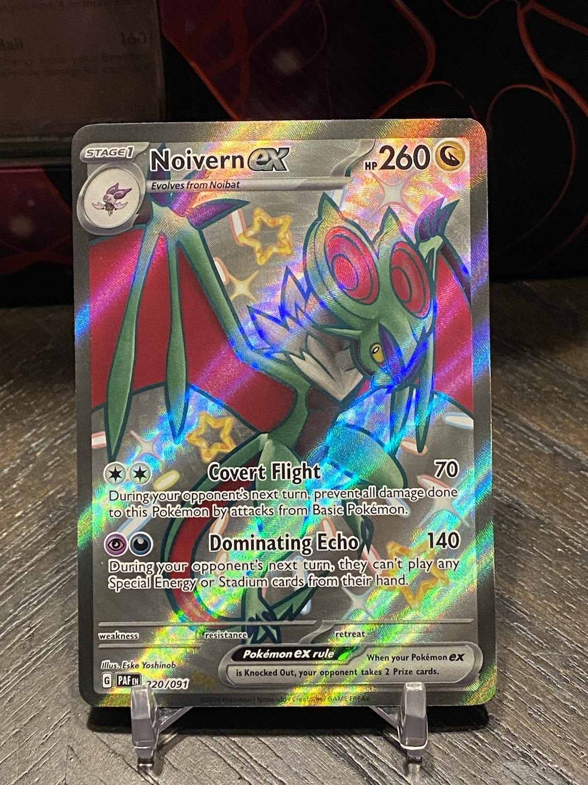 Noivern ex 220/091 Paldean Fates Shiny Pokémon TCG