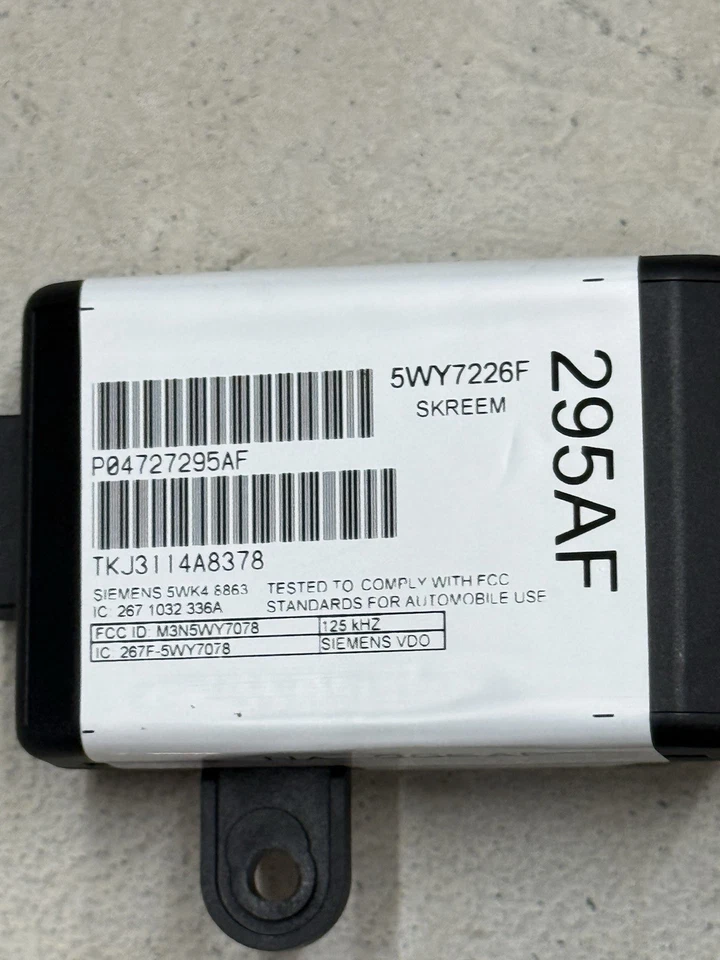 04-07 Dodge Grand Caravan город и страна иммобилайзер 04727295AF VIN PRROGRAMMED - Изображение 3 из 4