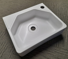 Washroom Belfast Sink Caravan Motorhome White Plastic Vanity Basin - Bailey SN4