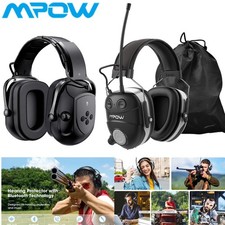 MPOW Bluetooth Earmuffs Ear Defenders Hearing Protector Noise Reduction Headsets