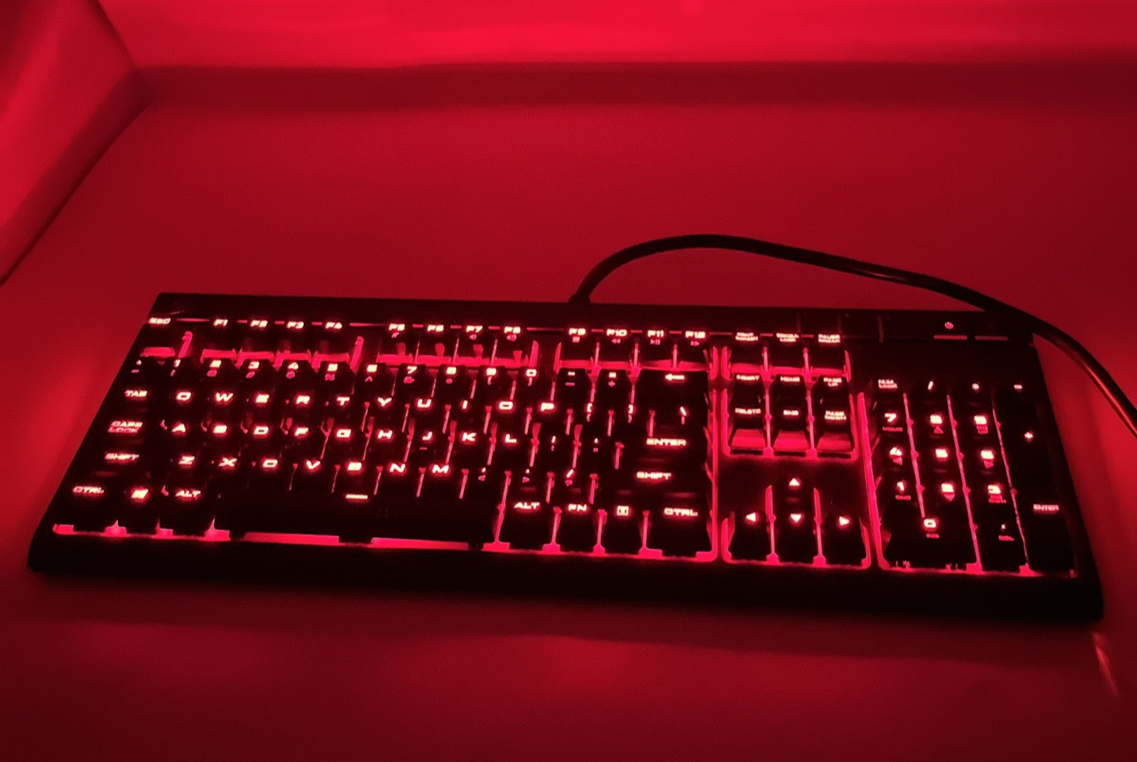 Corsair Strafe Mechanical Gaming Keyboard RGP0017 Tested Works Cherry Red Switch