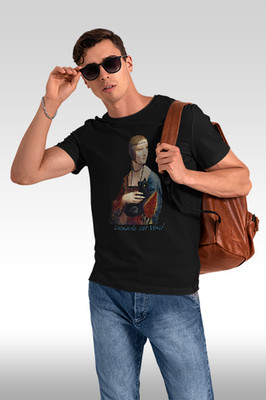 PREMIUM T-Shirt  Dame mit Kätzchen Leonardo cat Vinci  XS-3XL 5made
