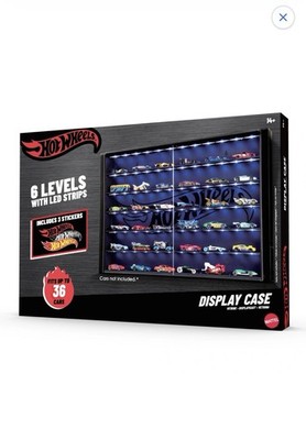 Hot Wheels Vitrine - Display Case mit Licht für bis zu 36 Autos