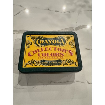 Crayola Collector's Colors Limited Edition Tin Box (1991) 72 Crayons Open Box