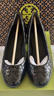 Brand New Tory Burch Chelsea 50 mm Black Quilted NAPPA Leather