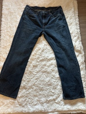 Levi's Bootcut Jeans Dark Blue Cotton Denim Button Zip 5-Pocket Regular Fit