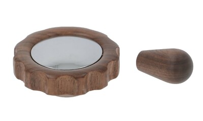 Für FAEMA E61 - DREHKNOPF FÜR WASSER/DAMPFHAHN - NUSSBAUMKNOPF M8 - AUS NUSSBAUM