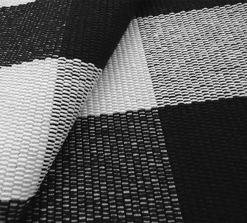 Buffalo Check Rug - Black and White Plaid Door Mat Outdoor - Farmhouse Rugs for - Picture 6 of 7