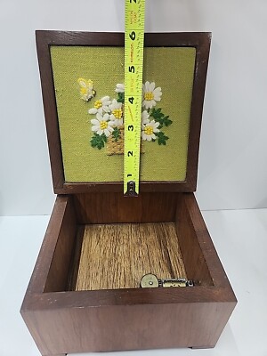 青いピアノ型オルゴール花柄KATO KOGEIグリーンスリーブスレア