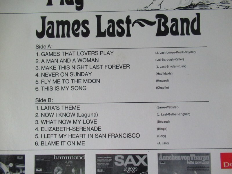 The James Last Band Games That Lovers Play Used Vinyl Record