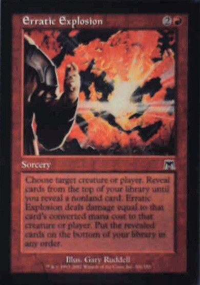Erratic Explosion - Onslaught: #201, Magic: The Gathering Nm R176