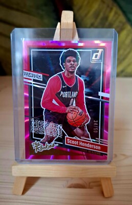 Scoot Henderson 2023-24 Panini Donruss - The Rookies #2 Pink Laser /50