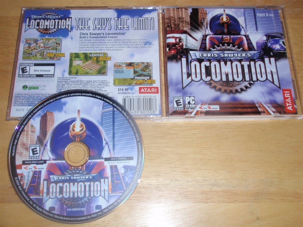 未開封 アークトゥルス Windows98 Me XP CD-ROM PCゲーム Chris Sawyer's Locomotion PC CD-ROM 2004 Atari Interactive Windows