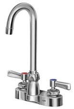 Zurn Z812A1-XL-3F 4" Center Set Faucet with 3-1/2" Gooseneck and Lever Handle