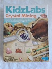 KidzLabs Crystal Mining Kit 4M Educational Toy Great Gift For Kids Fun Toy
