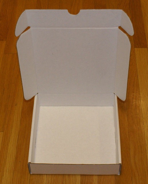 50 19 1/8 x 9 1/8 x 2 3/16 White Front Tab Lock Protective Shipping